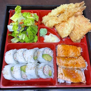 Bento Box D (BBQ Salmon)